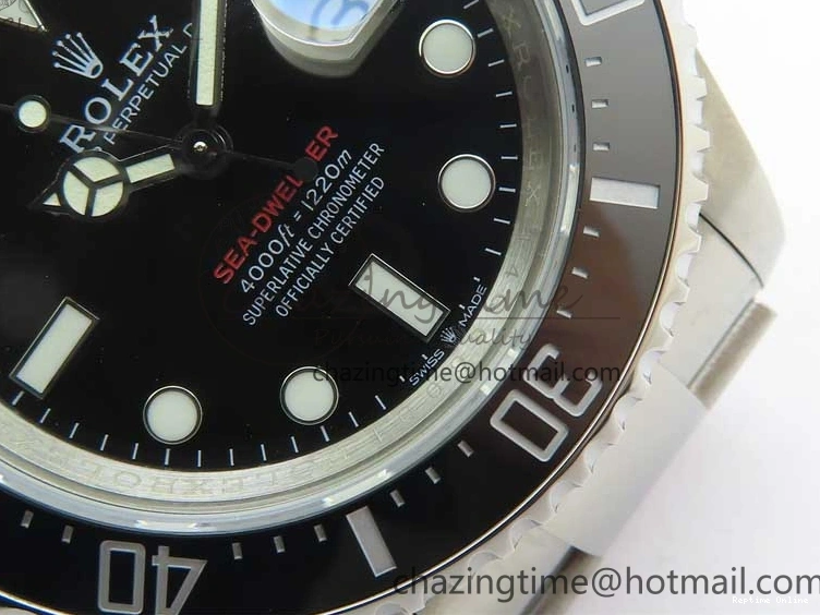 0128 Sea-Dweller 2017 Baselworld 126600 3EF 1:1 Best Edition Black Dial on SS Bracelet A3235 Clone SmoothTexture 2487